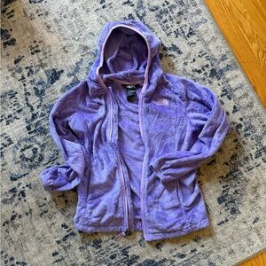 Kids North Face Purple Fleece Jacket